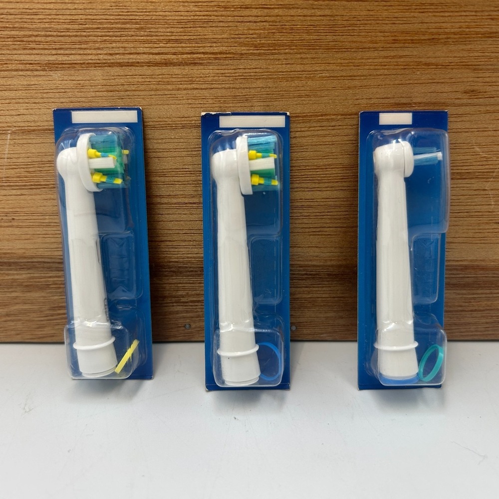 Oral-B Floss Action Power Tip CrossAction Replacement Brush Heads Electric 3 Pac